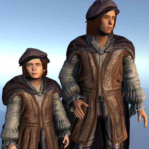 Medieval Bard & Son