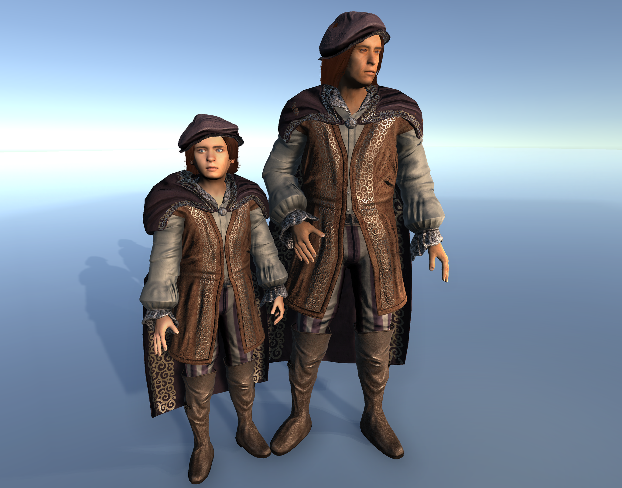 Medieval Bard & Son