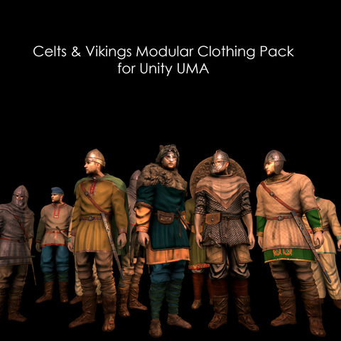 Celts & Vikings Costume Pack for UNITY UMA