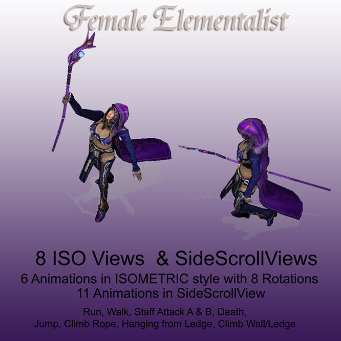 Female Elementalist 2d