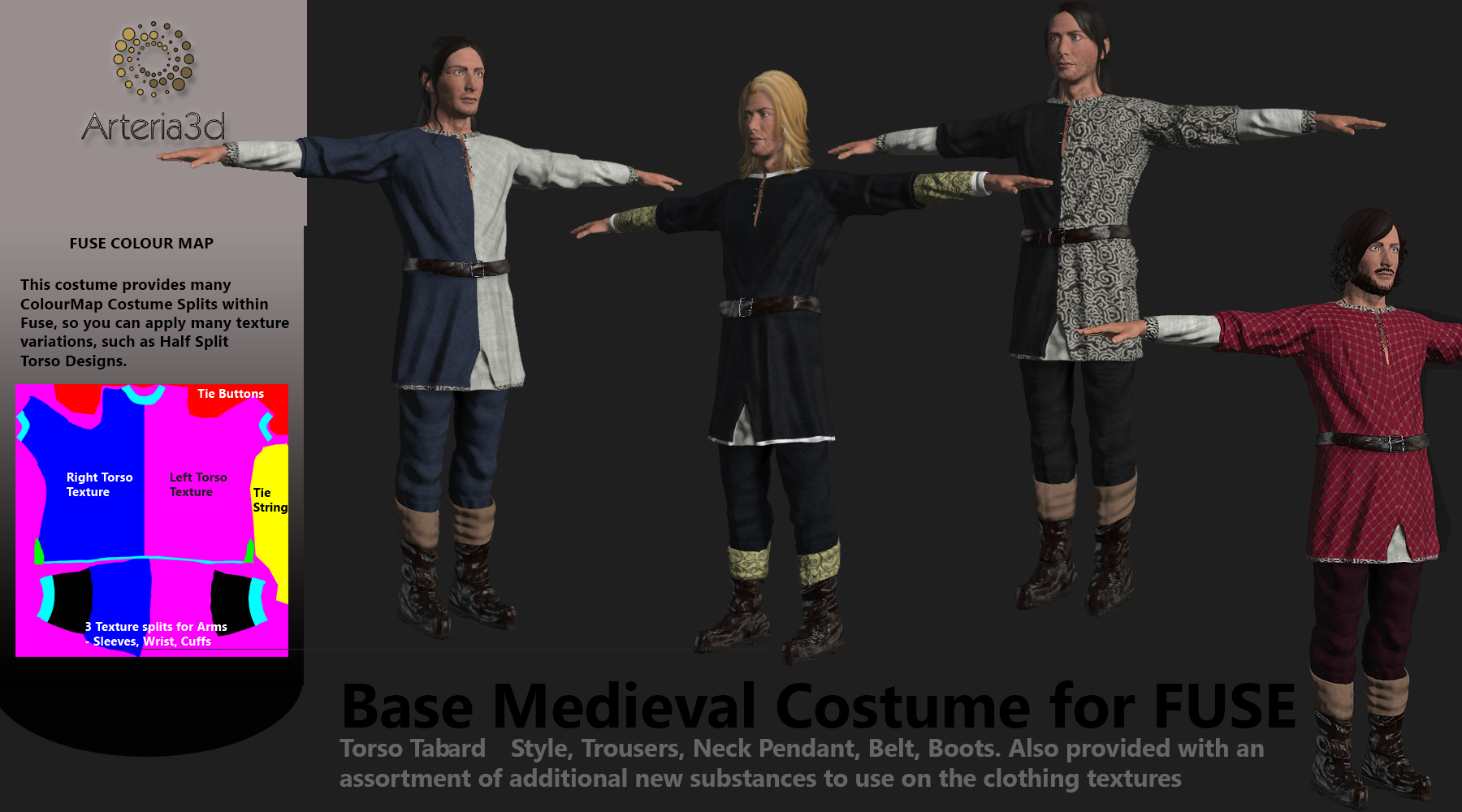 Medieval Base Costume for Fuse