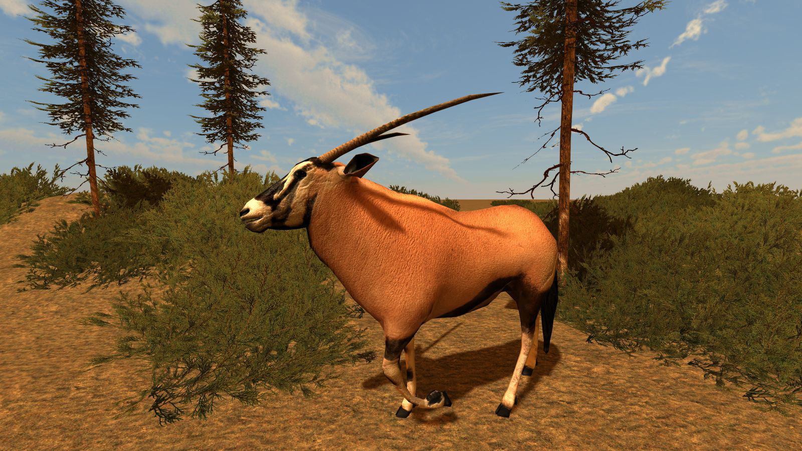 Gemsbock Antelope for Leadwerks Engine