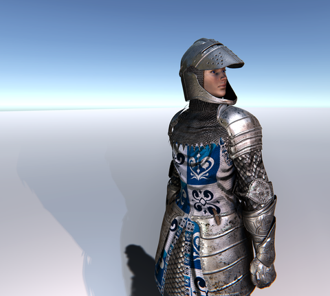 Female Knight B for Unity UMA 2.5 and above