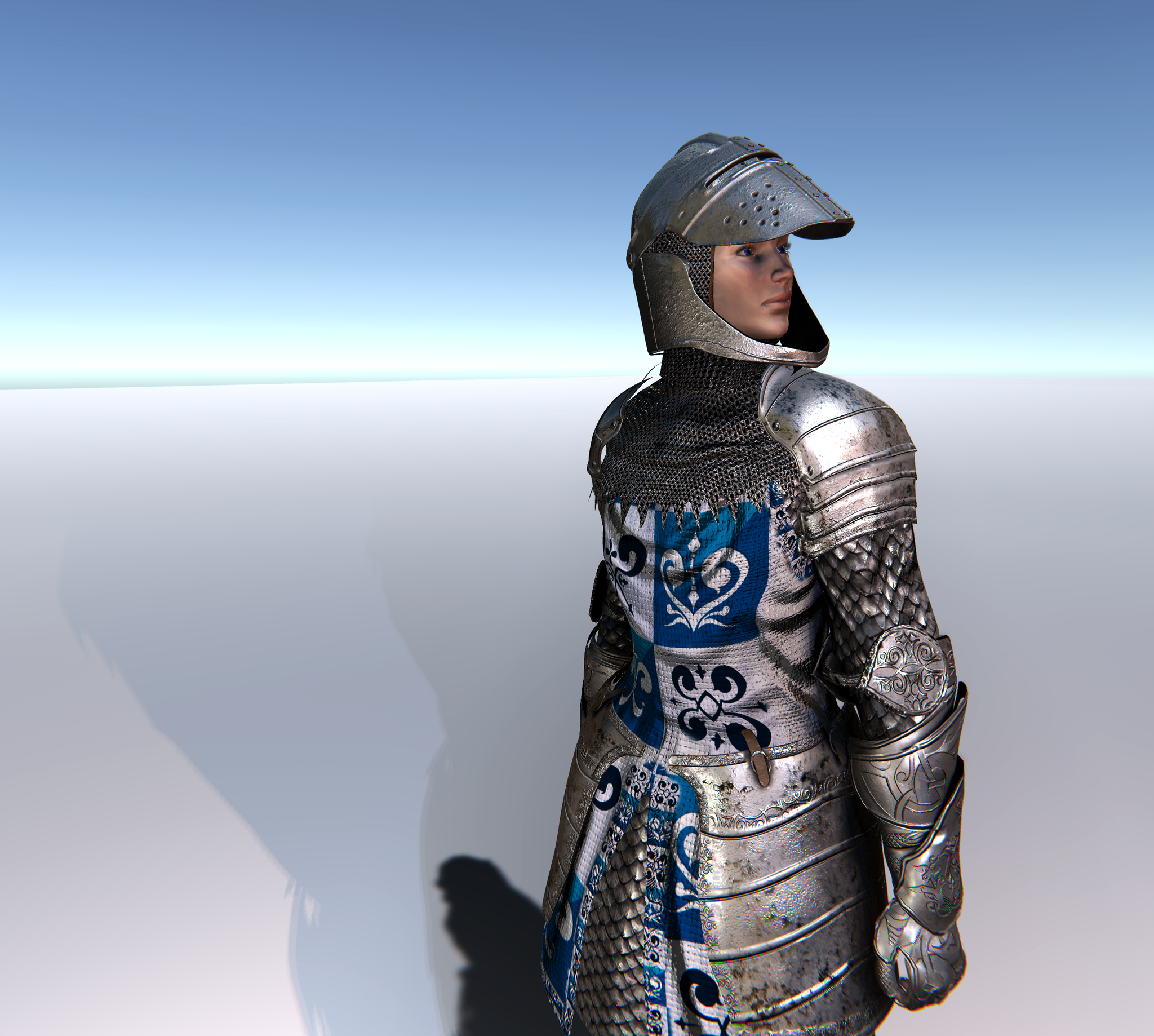 FEMALE KNIGHT CUSTOMISABLE MODULAR Character for UMA