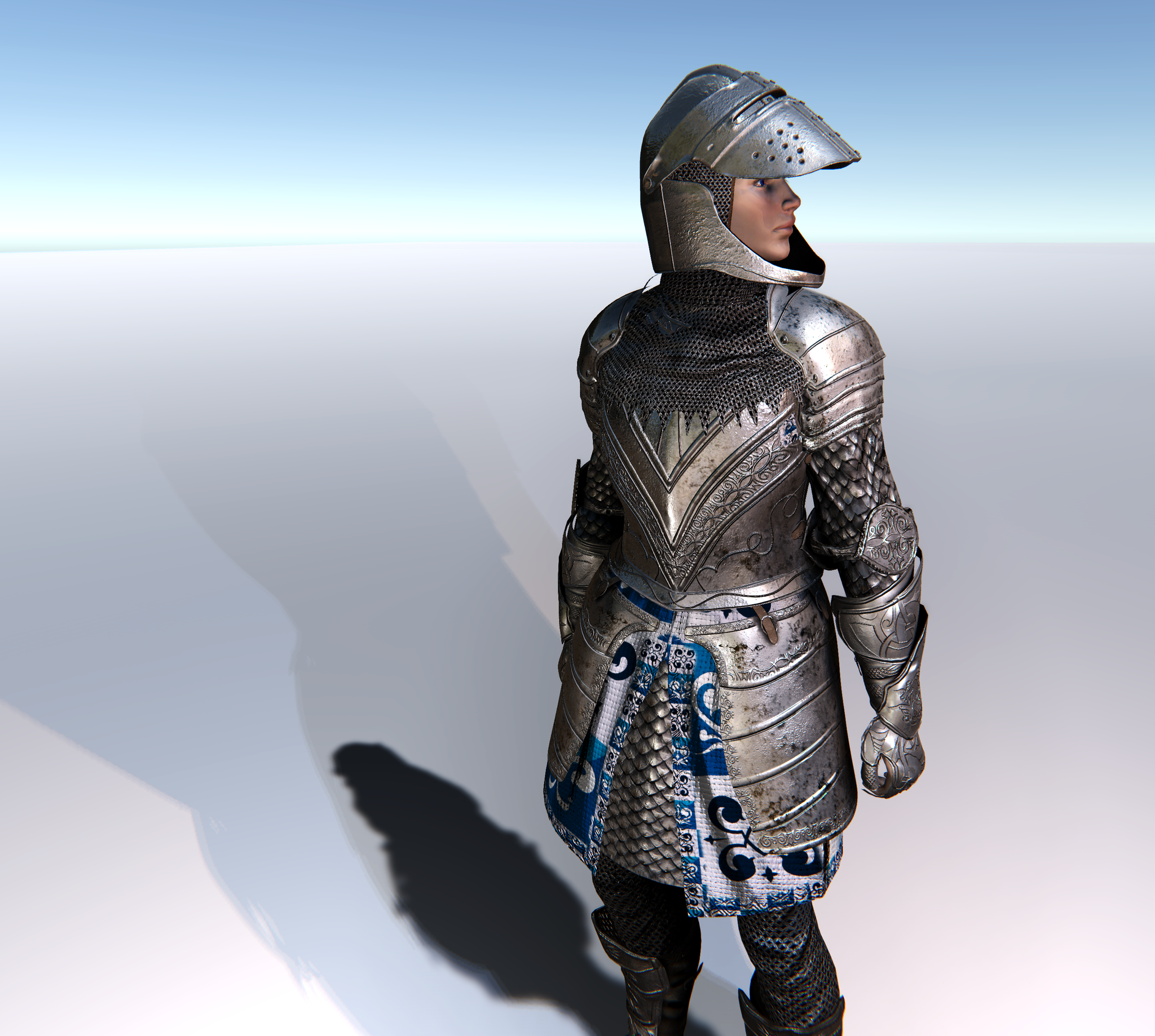 FEMALE KNIGHT CUSTOMISABLE MODULAR Character for UMA