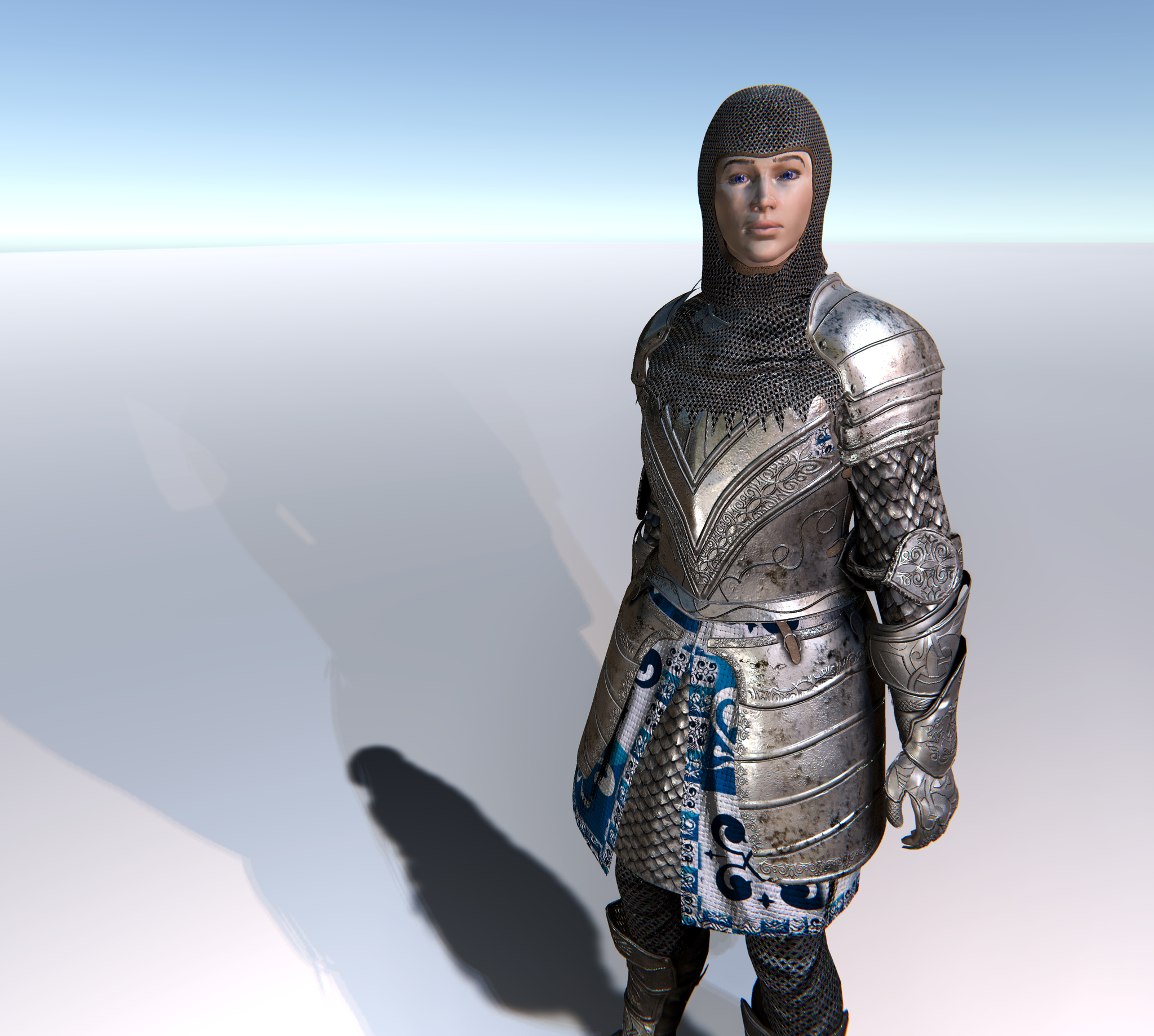 FEMALE KNIGHT CUSTOMISABLE MODULAR Character for UMA