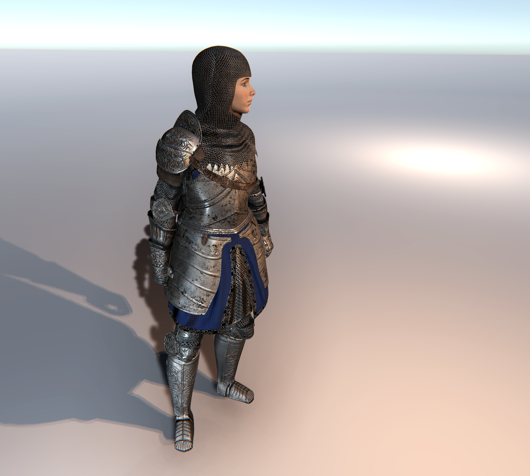 FEMALE KNIGHT CUSTOMISABLE MODULAR Character for UMA