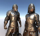 Male & Female Knight D for Unity UMA 2.5 and above