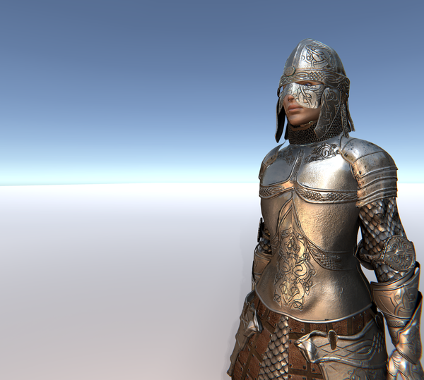 Female Knight D for Unity UMA 2.5 and above