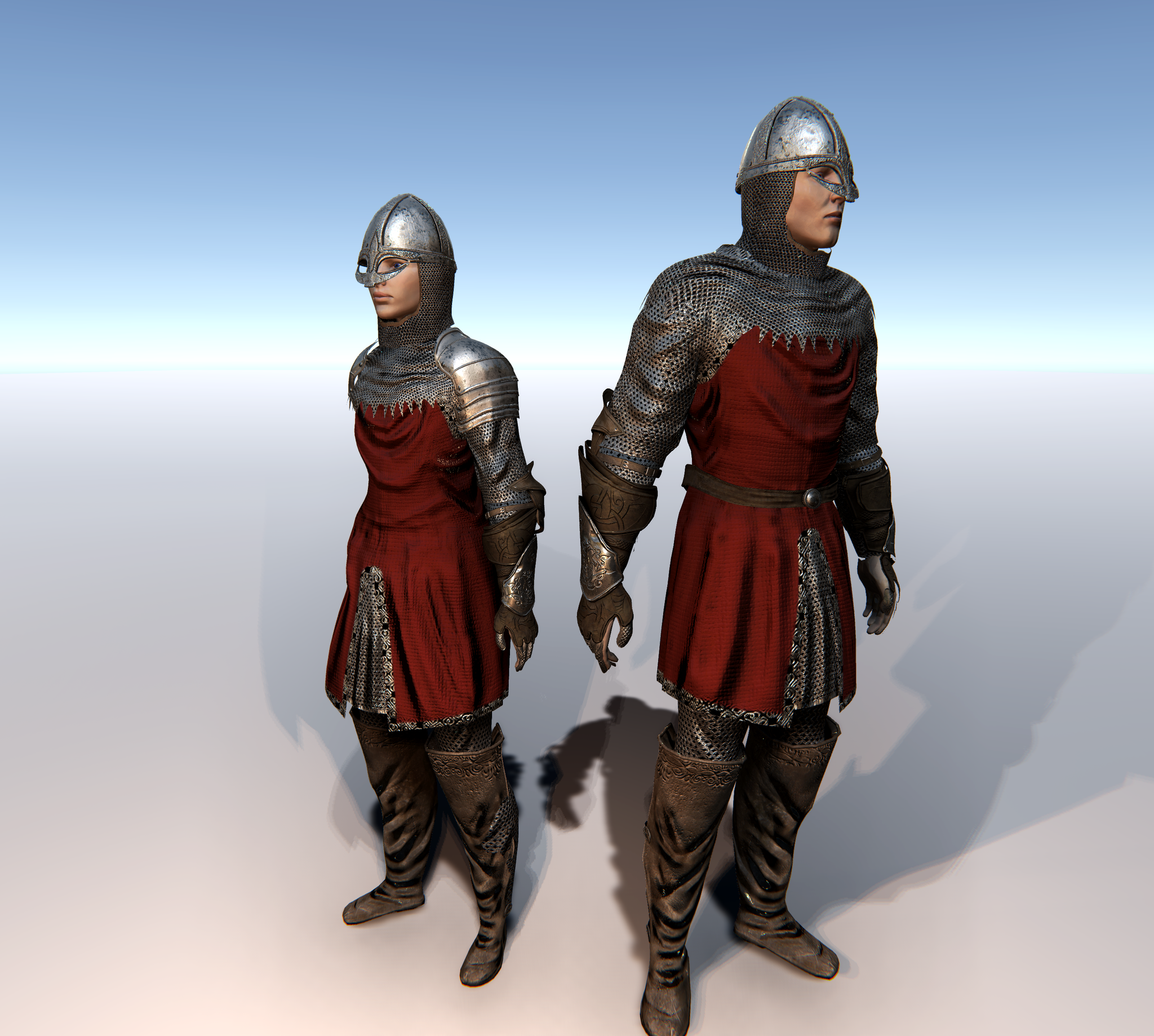 Male & Female Knight E for Unity UMA 2.5 and above