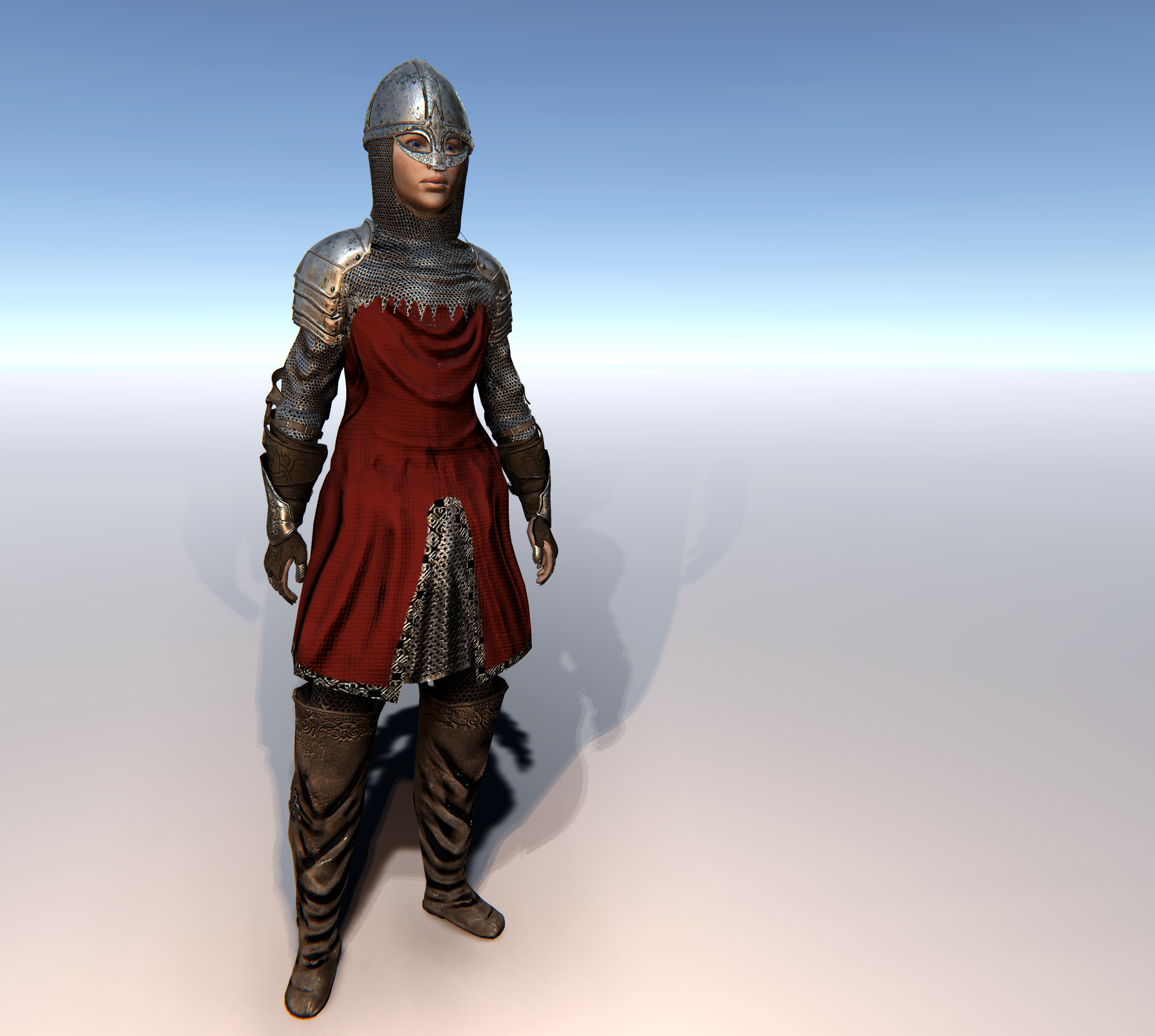 FEMALE KNIGHT CUSTOMISABLE MODULAR Character for UMA