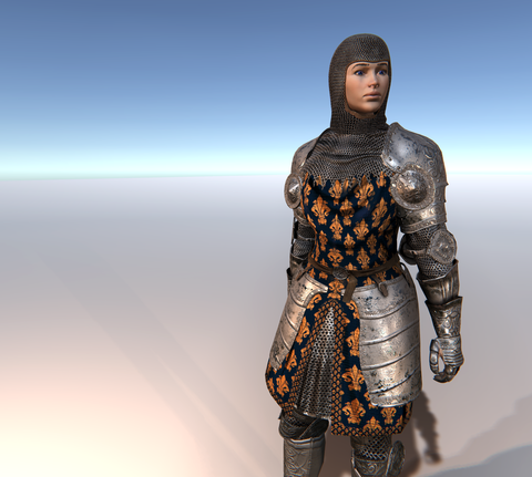 Male & Female Knight G for Unity UMA 2.5 and above