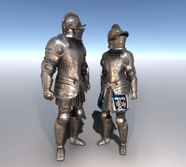 Male & Female Knight A for Unity UMA 2.5 and above