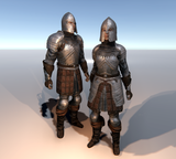 Male & Female Knight F for Unity UMA 2.5 and above