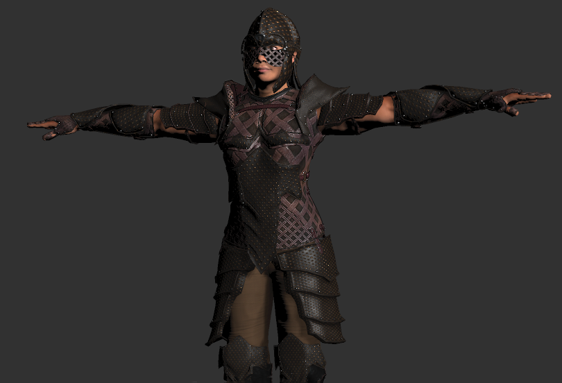 Warrior Leather Armour set for FUSE