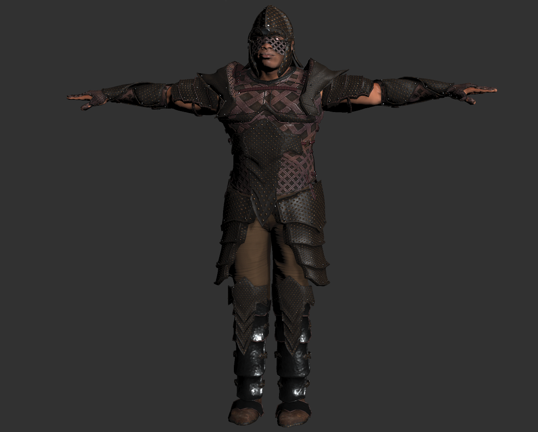 Warrior Leather Armour set for FUSE