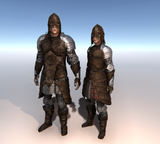Male & Female Leather Warrior for Unity UMA 2.5 and above
