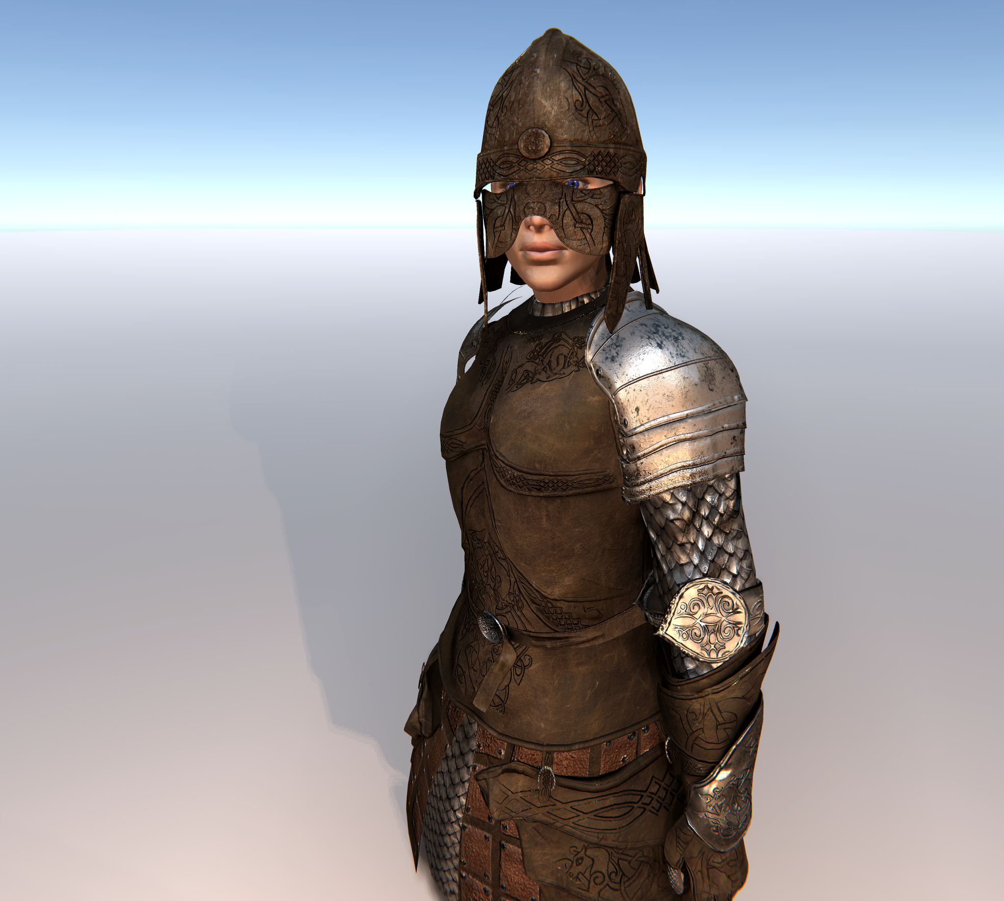 FEMALE KNIGHT CUSTOMISABLE MODULAR Character for UMA