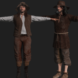 Medieval Farm Worker DUO PACK featuring MedWorker A & B