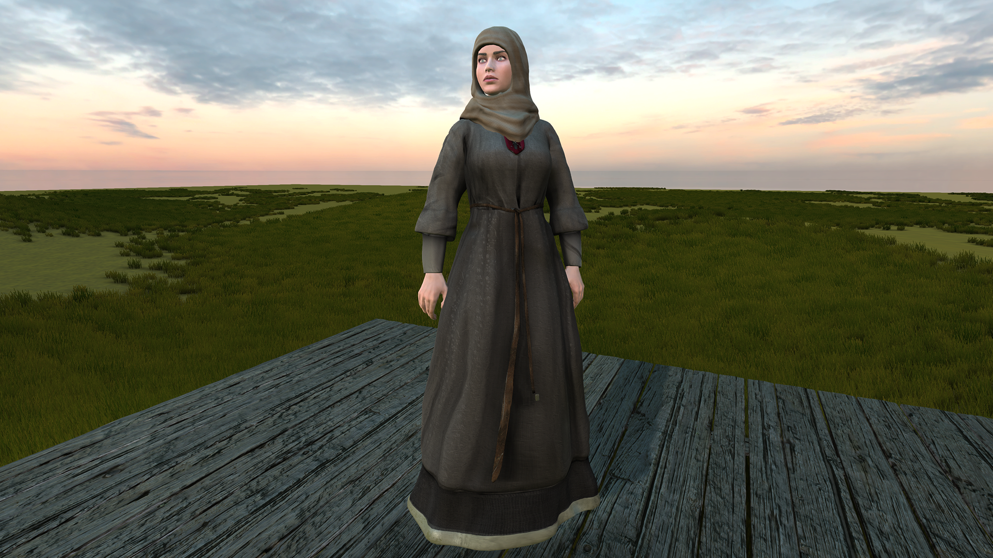Medieval Female Costume F for UMA2