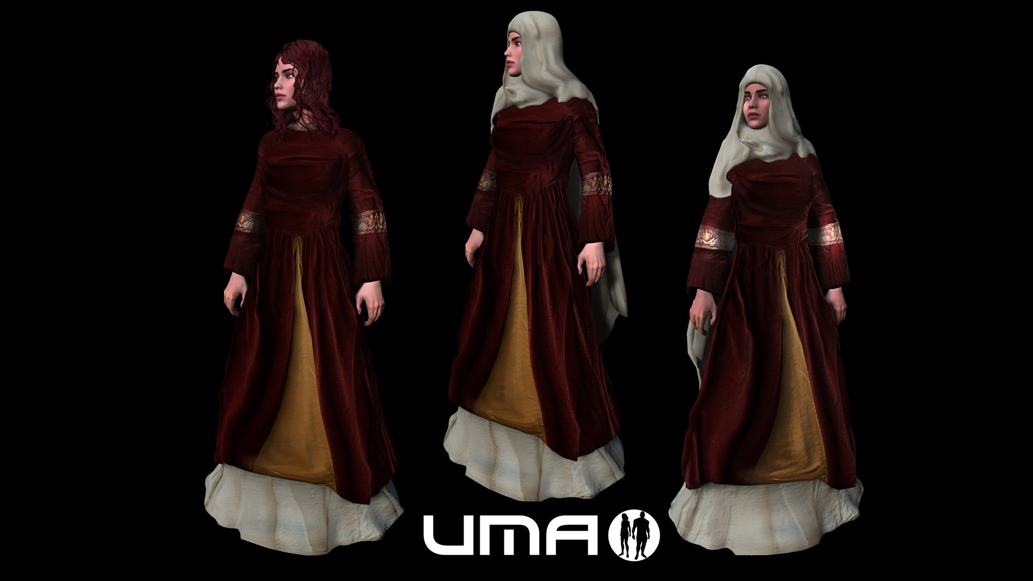 MedievalFemaleCostume for UMA2