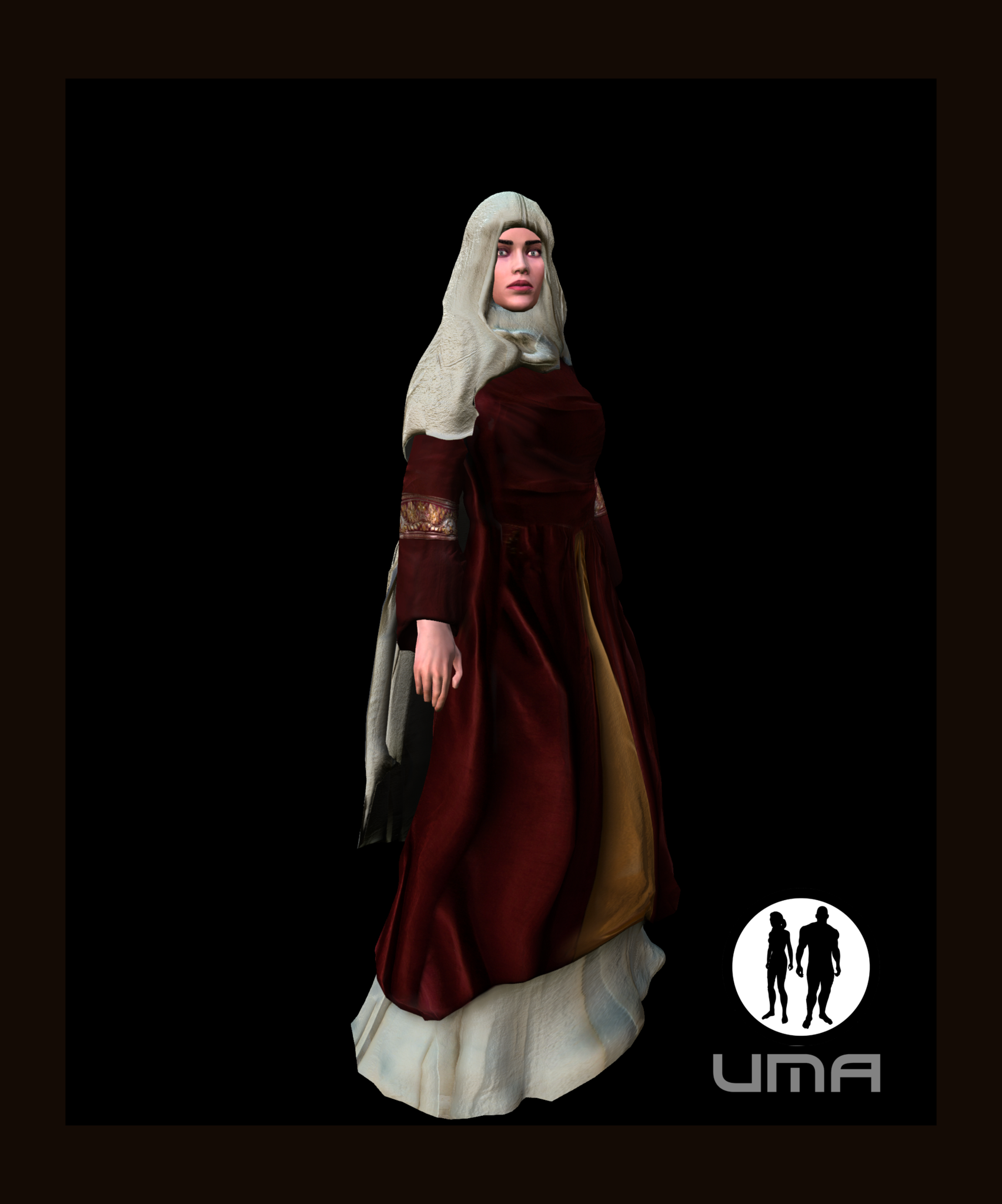 MedievalFemaleCostume for UMA2