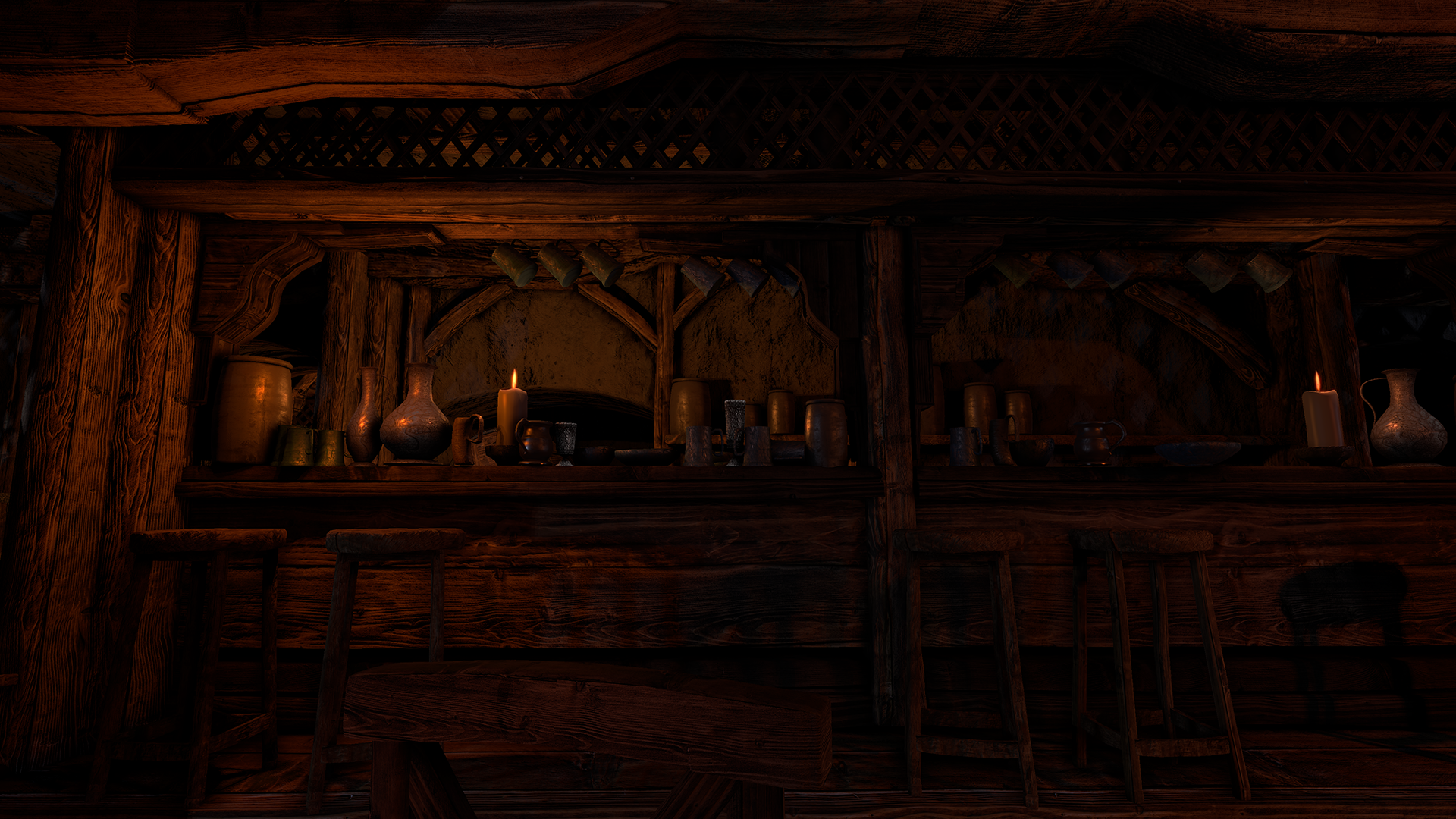 Medieval Tavern Interior Scene