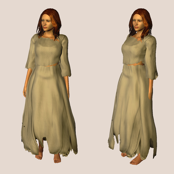 Medieval Peasant Girl for Unity UMA 'JANE'