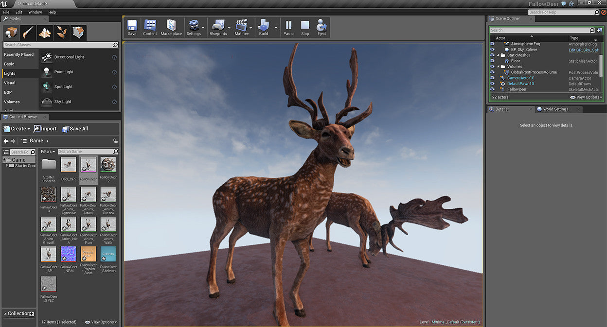 Fallow Deer for Unreal Engine 4