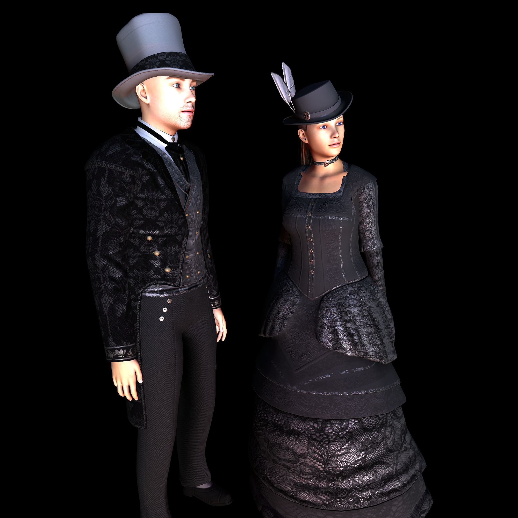 UMA Victorian Lady & Gent