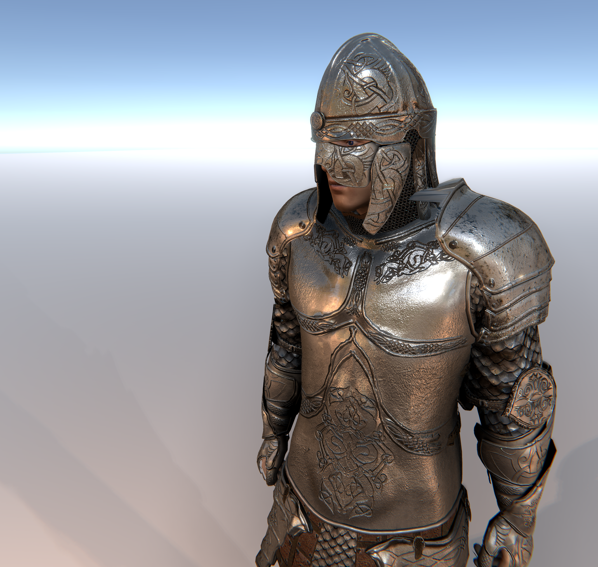 KNIGHT CUSTOMISABLE MODULAR Character for Unity UMA