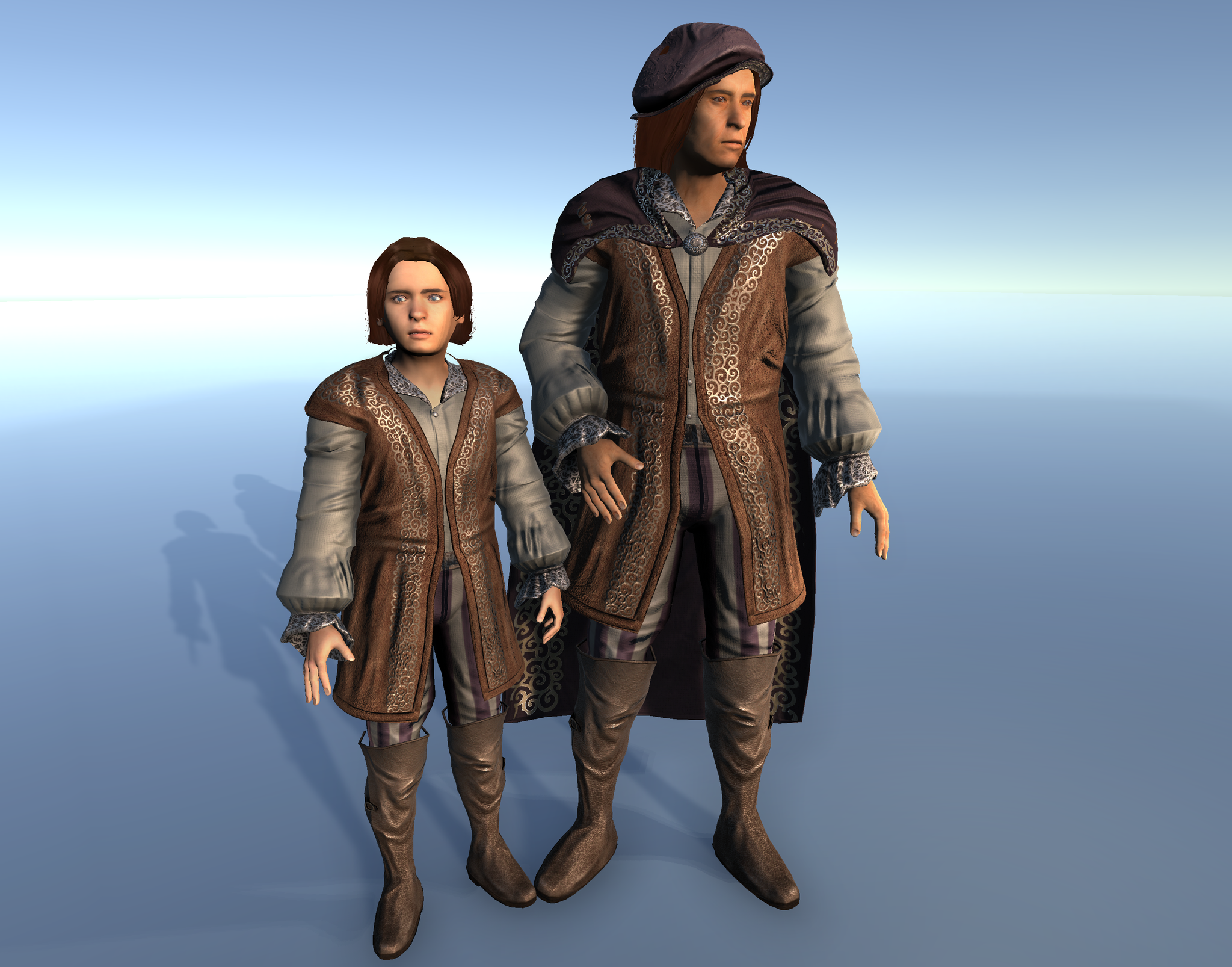 Medieval Bard & Son